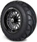 Lakeside Buggies MODZ 12" Mayhem Glossy Black with Ball Mill Wheels & Street Tires Combo- G1-5217-BB STREET OPTION Modz Tire & Wheel Combos