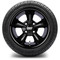 Lakeside Buggies MODZ 12" Godfather Glossy Black Wheels & Street Tires Combo- G1-5218-GB STREET OPTION Modz Tire & Wheel Combos