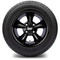 Lakeside Buggies MODZ 12" Godfather Glossy Black Wheels & Street Tires Combo- G1-5218-GB STREET OPTION Modz Tire & Wheel Combos