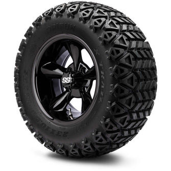 Lakeside Buggies MODZ 12" Godfather Glossy Black Wheels & Off-Road Tires Combo- G1-5218-GB OFF-ROAD OPTION Modz Tire & Wheel Combos