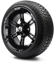 Lakeside Buggies MODZ 14" Ambush Glossy Black Wheels & Street Tires Combo- G1-5400-GB STREET OPTION Modz Tire & Wheel Combos