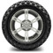 Lakeside Buggies MODZ 14" Ambush Gunmetal Wheels & Off-Road Tires Combo- G1-5400-GM OFF-ROAD OPTION Modz Tire & Wheel Combos