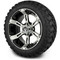 Lakeside Buggies MODZ 14" Ambush Machined Black Wheels & Off-Road Tires Combo- G1-5400-MB OFF-ROAD OPTION Modz Tire & Wheel Combos