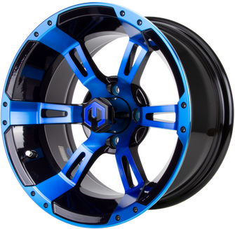 Lakeside Buggies MODZ Ambush Blue & Black 14" Golf Cart Wheel- G1-5400-MBB Modz Wheels