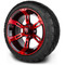 Lakeside Buggies MODZ 14" Ambush Red and Black Wheels & Street Tires Combo- G1-5400-MBR STREET OPTION Modz Tire & Wheel Combos