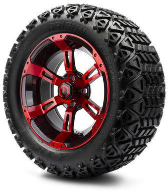 Lakeside Buggies MODZ 14" Ambush Red and Black Wheels & Off-Road Tires Combo- G1-5400-MBR OFF-ROAD OPTION Modz Tire & Wheel Combos