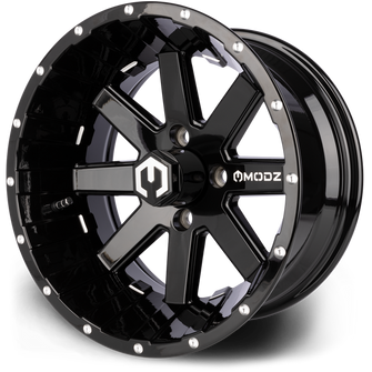 Lakeside Buggies MODZ Assault Glossy Black 14" Golf Cart Wheel- G1-5401-BB Modz Wheels