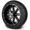 Lakeside Buggies MODZ 14" Assault Glossy Black with Ball Mill Wheels & Street Tires Combo- G1-5401-BB STREET OPTION Modz Tire & Wheel Combos