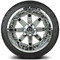 Lakeside Buggies MODZ 14" Assault Chrome Wheels & Street Tires Combo- G1-5401-CM STREET OPTION Modz Tire & Wheel Combos