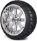 Lakeside Buggies MODZ 14" Assault Chrome Wheels & Street Tires Combo- G1-5401-CM STREET OPTION Modz Tire & Wheel Combos