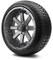 Lakeside Buggies MODZ 14" Assault Matte Gunmetal Wheels & Street Tires Combo- G1-5401-GM STREET OPTION Modz Tire & Wheel Combos