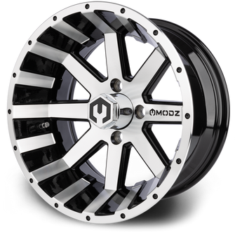 Lakeside Buggies MODZ Assault Machine & Black 14" Golf Cart Wheel- G1-5401-MB Modz Wheels