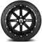 Lakeside Buggies MODZ 14" Assault Matte Black with Ball Mill Wheels & Street Tires Combo- G1-5401-MTB STREET OPTION Modz Tire & Wheel Combos