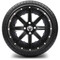 Lakeside Buggies MODZ 14" Assault Matte Black with Ball Mill Wheels & Street Tires Combo- G1-5401-MTB STREET OPTION Modz Tire & Wheel Combos