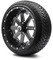 Lakeside Buggies MODZ 14" Assault Matte Black with Ball Mill Wheels & Street Tires Combo- G1-5401-MTB STREET OPTION Modz Tire & Wheel Combos