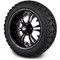 Lakeside Buggies MODZ 14" Vampire Glossy Black Wheels & Off-Road Tires Combo- G1-5402-GB OFF-ROAD OPTION Modz Tire & Wheel Combos