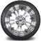 Lakeside Buggies MODZ 14" Vampire Gunmetal Wheels & Street Tires Combo- G1-5402-GM STREET OPTION Modz Tire & Wheel Combos