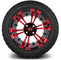 Lakeside Buggies MODZ 14" Vampire Red and Black Wheels & Off-Road Tires Combo- G1-5402-MBR OFF-ROAD OPTION Modz Tire & Wheel Combos