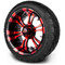 Lakeside Buggies MODZ 14" Vampire Red and Black Wheels & Street Tires Combo- G1-5402-MBR STREET OPTION Modz Tire & Wheel Combos