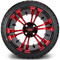 Lakeside Buggies MODZ 14" Vampire Red and Black Wheels & Street Tires Combo- G1-5402-MBR STREET OPTION Modz Tire & Wheel Combos