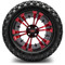 Lakeside Buggies MODZ 14" Vampire Red and Black Wheels & Off-Road Tires Combo- G1-5402-MBR OFF-ROAD OPTION Modz Tire & Wheel Combos