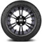 Lakeside Buggies MODZ 14" Vampire Matte Black Wheels & Street Tires Combo- G1-5402-MTB STREET OPTION Modz Tire & Wheel Combos