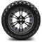 Lakeside Buggies MODZ 14" Vampire Matte Black Wheels & Off-Road Tires Combo- G1-5402-MTB OFF-ROAD OPTION Modz Tire & Wheel Combos