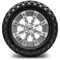 Lakeside Buggies MODZ 14" Tempest Gunmetal Wheels & Off-Road Tires Combo- G1-5403-GM OFF-ROAD OPTION Modz Tire & Wheel Combos