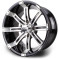 Lakeside Buggies MODZ Tempest Machine & Black 14" Golf Cart Wheel- G1-5403-MB Modz Wheels