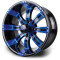 Lakeside Buggies MODZ Tempest Blue & Black 14" Golf Cart Wheel- G1-5403-MBB Modz Wheels