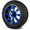 Lakeside Buggies MODZ 14" Tempest Blue and Black Wheels & Off-Road Tires Combo- G1-5403-MBB OFF-ROAD OPTION Modz Tire & Wheel Combos