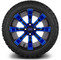 Lakeside Buggies MODZ 14" Tempest Blue and Black Wheels & Off-Road Tires Combo- G1-5403-MBB OFF-ROAD OPTION Modz Tire & Wheel Combos