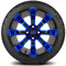 Lakeside Buggies MODZ 14" Tempest Blue and Black Wheels & Street Tires Combo- G1-5403-MBB STREET OPTION Modz Tire & Wheel Combos