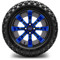 Lakeside Buggies MODZ 14" Tempest Blue and Black Wheels & Off-Road Tires Combo- G1-5403-MBB OFF-ROAD OPTION Modz Tire & Wheel Combos