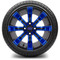 Lakeside Buggies MODZ 14" Tempest Blue and Black Wheels & Street Tires Combo- G1-5403-MBB STREET OPTION Modz Tire & Wheel Combos