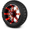 Lakeside Buggies MODZ 14" Tempest Red and Black Wheels & Off-Road Tires Combo- G1-5403-MBR OFF-ROAD OPTION Modz Tire & Wheel Combos