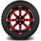 Lakeside Buggies MODZ 14" Tempest Red and Black Wheels & Off-Road Tires Combo- G1-5403-MBR OFF-ROAD OPTION Modz Tire & Wheel Combos