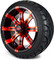 Lakeside Buggies MODZ 14" Tempest Red and Black Wheels & Street Tires Combo- G1-5403-MBR STREET OPTION Modz Tire & Wheel Combos