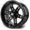 Lakeside Buggies MODZ Reef Glossy Black 14" Golf Cart Wheel- G1-5409-GB Modz Wheels