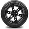 Lakeside Buggies MODZ 14" Reef Glossy Black Wheels & Street Tires Combo- G1-5409-GB STREET OPTION Modz Tire & Wheel Combos