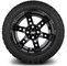 Lakeside Buggies MODZ 14" Reef Glossy Black Wheels & Off-Road Tires Combo- G1-5409-GB OFF-ROAD OPTION Modz Tire & Wheel Combos