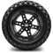 Lakeside Buggies MODZ 14" Reef Matte Black Wheels & Off-Road Tires Combo- G1-5409-MTB OFF-ROAD OPTION Modz Tire & Wheel Combos