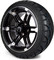 Lakeside Buggies MODZ 14" Aftershock Machined Black Wheels & Street Tires Combo- G1-5410-MB STREET OPTION Modz Tire & Wheel Combos