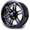 Lakeside Buggies MODZ Aftershock Blue & Black 14"Golf Cart Wheel- G1-5410-MBB Modz Wheels