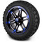 Lakeside Buggies MODZ 14" Aftershock Blue and Black Wheels & Off-Road Tires Combo- G1-5410-MBB OFF-ROAD OPTION Modz Tire & Wheel Combos