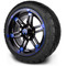 Lakeside Buggies MODZ 14" Aftershock Blue and Black Wheels & Street Tires Combo- G1-5410-MBB STREET OPTION Modz Tire & Wheel Combos