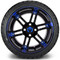 Lakeside Buggies MODZ 14" Aftershock Blue and Black Wheels & Street Tires Combo- G1-5410-MBB STREET OPTION Modz Tire & Wheel Combos