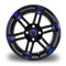 Lakeside Buggies MODZ Aftershock Blue & Black 14"Golf Cart Wheel- G1-5410-MBB Modz Wheels