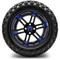 Lakeside Buggies MODZ 14" Aftershock Blue and Black Wheels & Off-Road Tires Combo- G1-5410-MBB OFF-ROAD OPTION Modz Tire & Wheel Combos