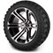 Lakeside Buggies MODZ 14" Enforcer Machined Black Wheels & Off-Road Tires Combo- G1-5411-MB OFF-ROAD OPTION Modz Tire & Wheel Combos